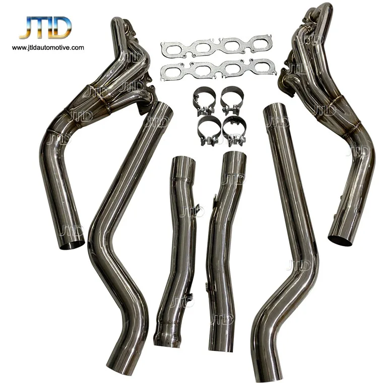 

For Mercedes Benz C63 AMG W204 LONG TUBE HEADERS exhaust manifold WITH DOWN PIPES