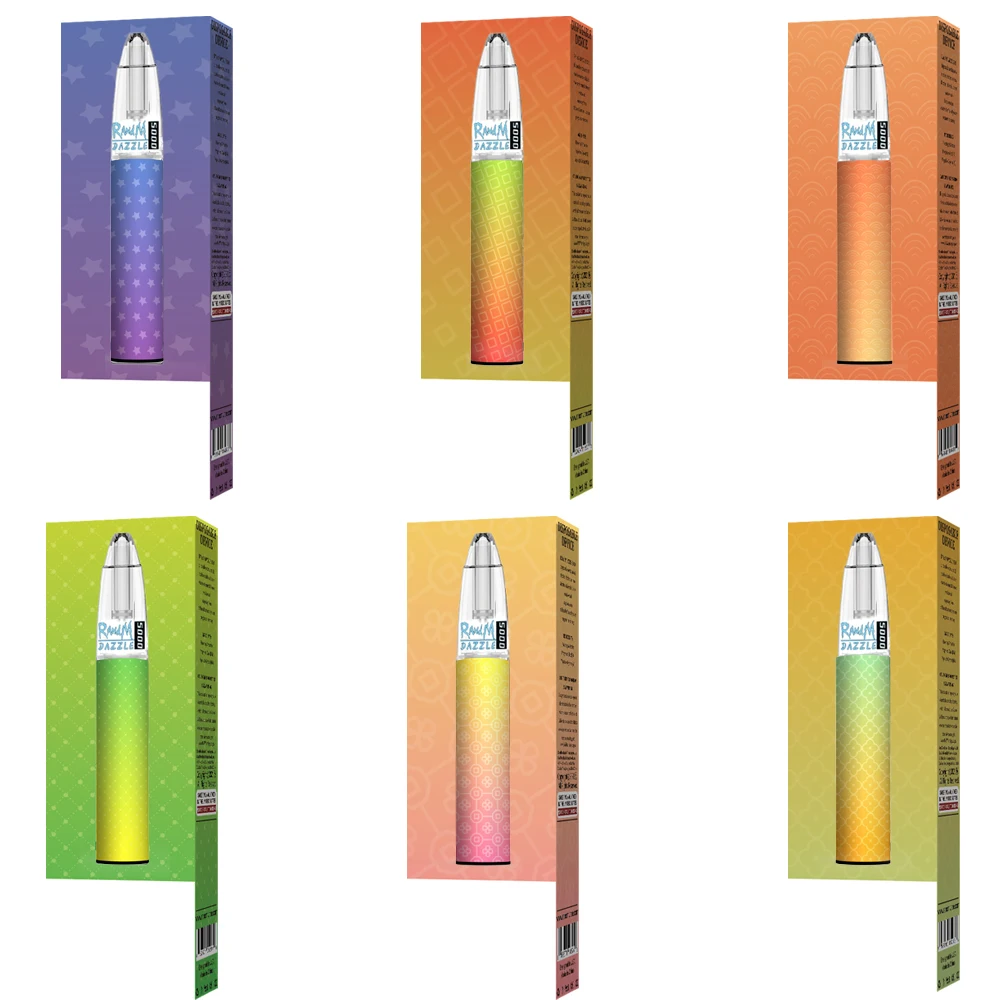 

Hot selling product RandM dazzle 5000 with rechargeable factory directly supply 12 Colors box packaging, Customized color