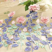 

3D Flower Lace Fabric Malaysia Lace Embroidery Fabric