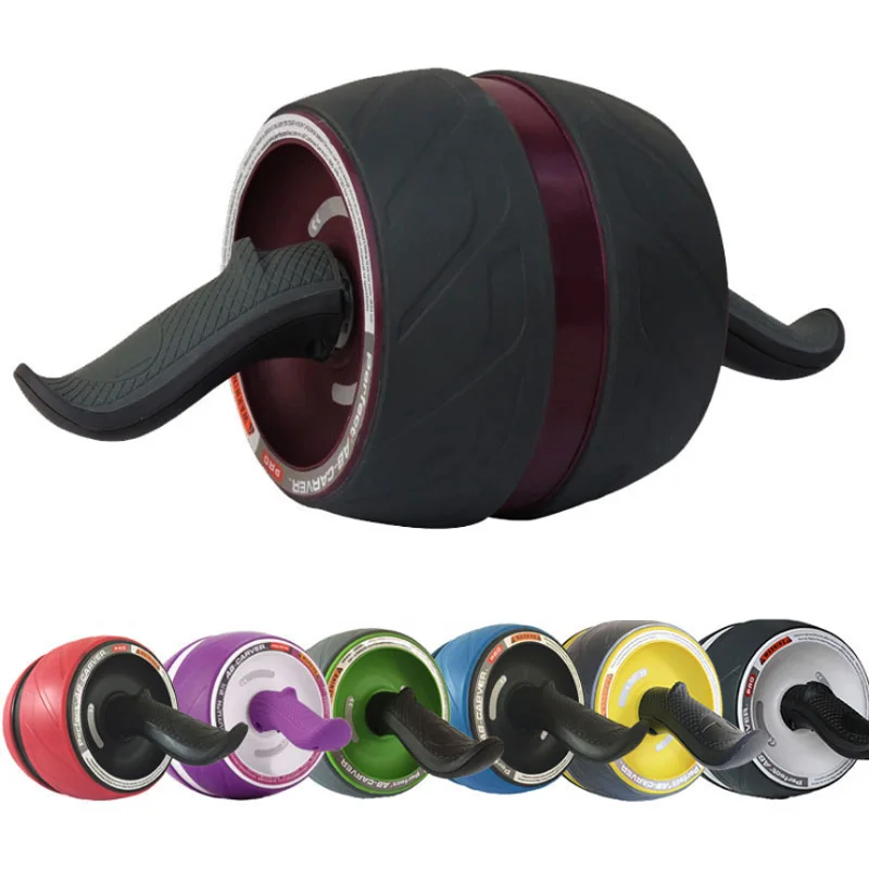 

Home Gym Multiple Angles Core Workouts Abdominal Exercise Ab Wheel Roller with Knee Pad Mat, Purple,green,yellow,winered,blue,red,white,customized color