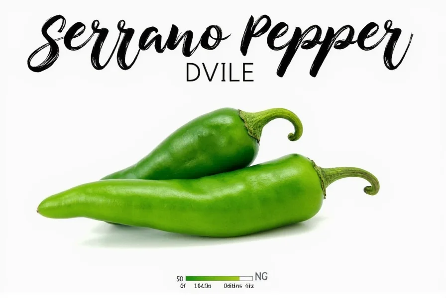 Serrano pepper plant growing in a garden pot