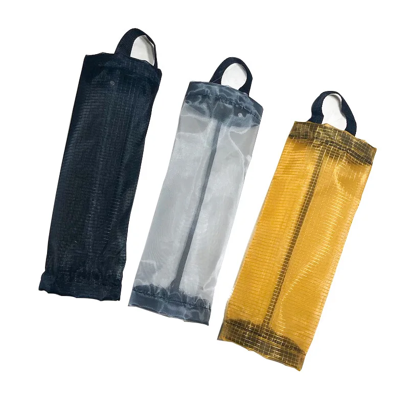 

New Home Life Wall Hanging Kitchen Garbage Bag Storage Bathroom Mesh Hanging Trash Bag Storage Bag Nordic Style Storage Holder