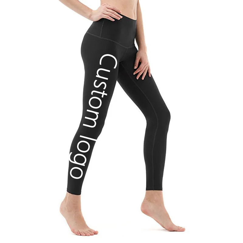 

Custom logo Plus size polyester spandex fitness gym yoga pant for women leggings