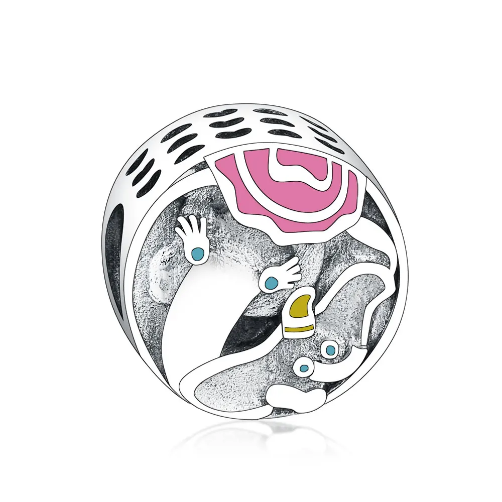 

New 925 Sterling Silver Dumbo & Mrs. Jumbo Beads Charms Fit Original Pandora Charms Bracelet Necklace Jewelry