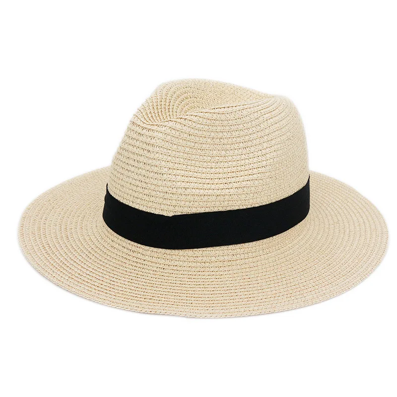 

ZY95 Custom Summer Visor Hat Woman Girl Outdoor Beach Straw Hats Foldable Large Brim Sunhats Raffia Straw Hat