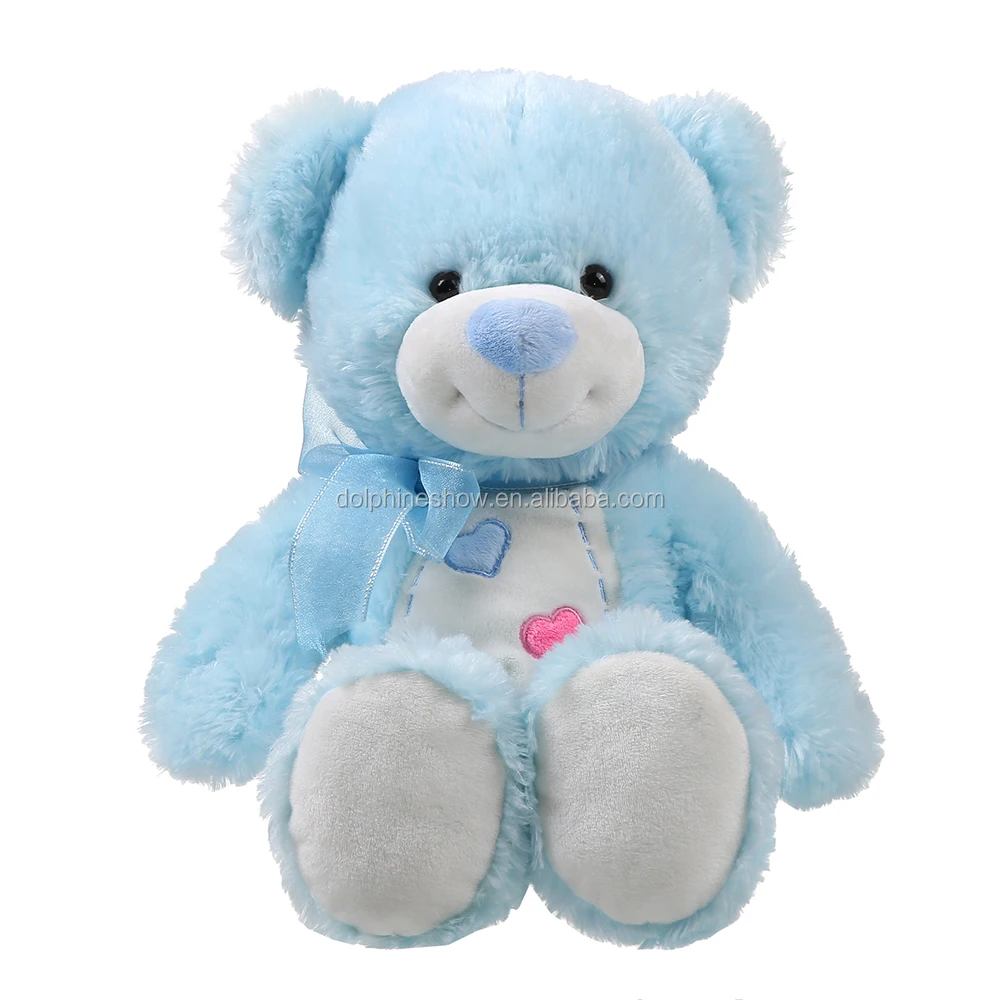 Soft Toys Manufacturers In China Sky Light Blue Teddy Bear Custom Plush ...