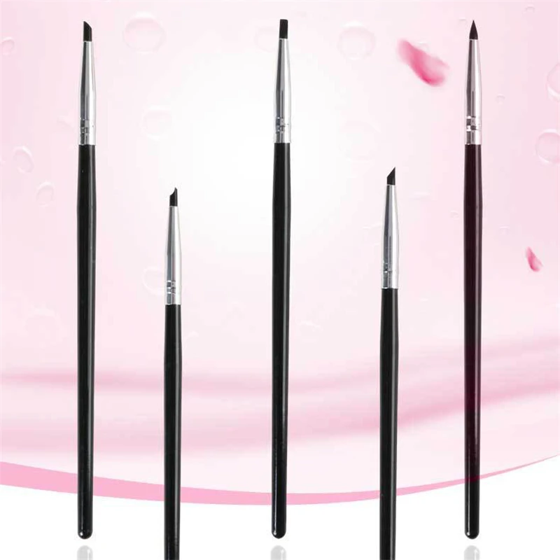

5pcs nail art pen 3cm silicone head for creative nail polish gel design painting manicure tools and accessories NAB021