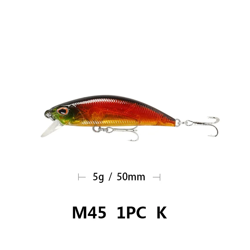 

2021 bait wholesale hot selling 5g 5.5cm sink minnow artificial hard Suitable for all water layers fishing lures fishing lures, 30 colors