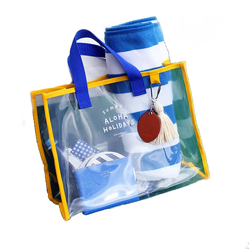 

Transparent Shoulder Bag,Clear Summer Tote Bag,transparent PVC beach bag