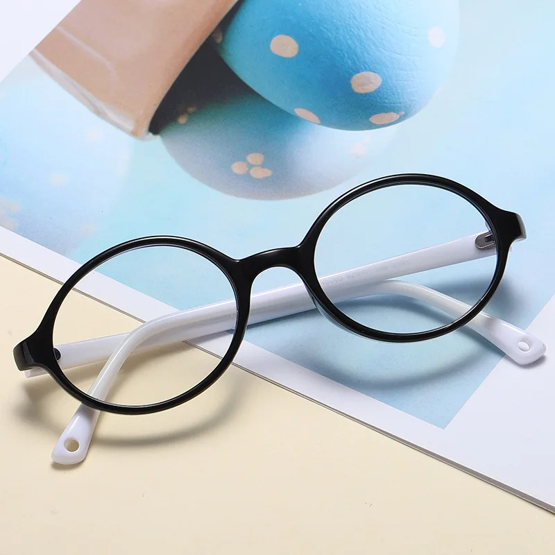 

New 2021 anti-blue light protect eyesight health children's TR90 computer mobile phone eye protection flat mirror kids gift