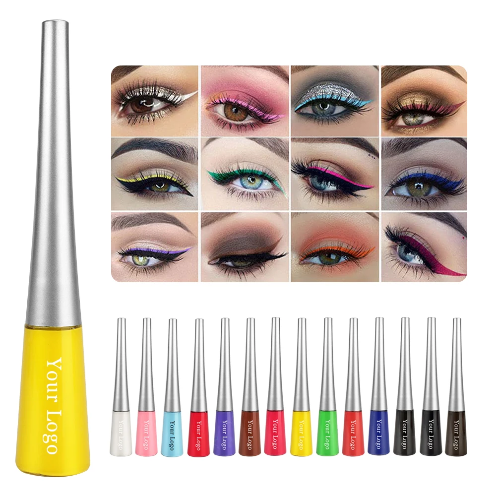 

14 colors Hot selling Long Lasting Waterproof private label liquid eyeliner