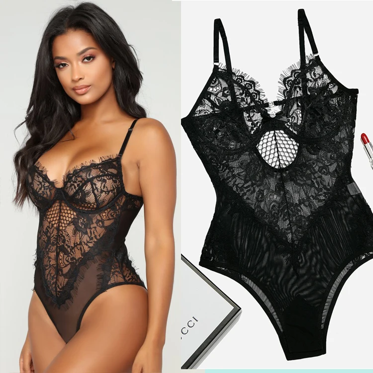 

New Sexy Women Bra Set Lace Deep V Erotic Underwear see through sexy lingerie