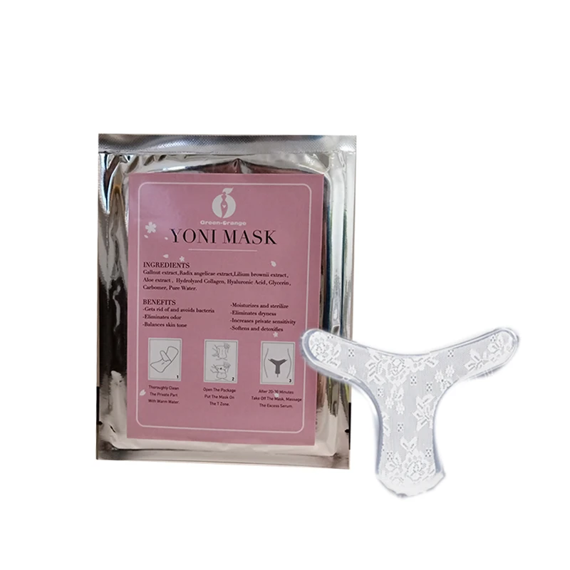 

OEM Private Label Yoni Brightening Herbal extract Women Private parts T shape Moisturizing yoni lightening mask, White