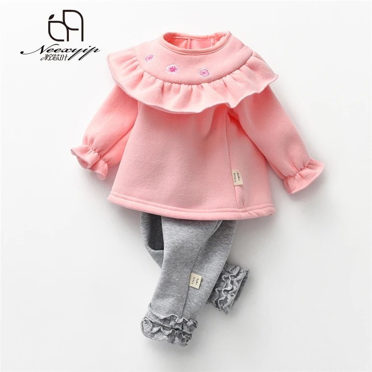 

Top-ranking in Amazon Floral Ruffles 2 PCS Sporty kids clothing outside wearing, Pink