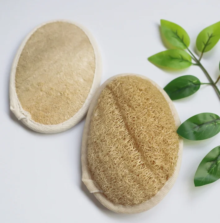 Natural Exfoliator Loofah Sponge Pad Body Scrubber Loofahs Exfoliating