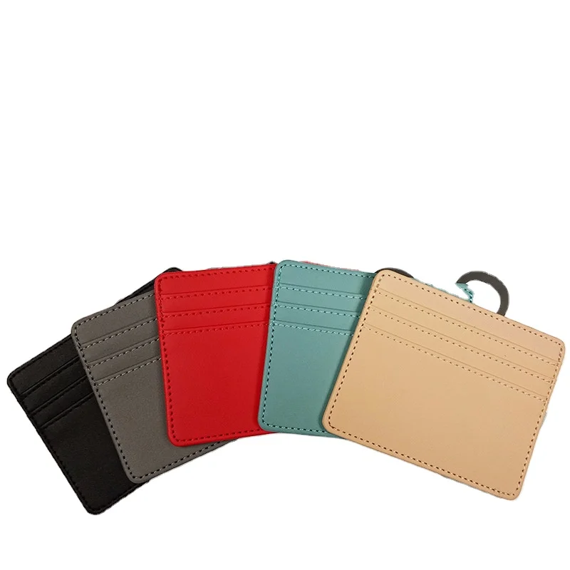 

New Multi-color Card Bag Card Coin Holder Leather Pu Leather Slim Card Wallet For Men Women