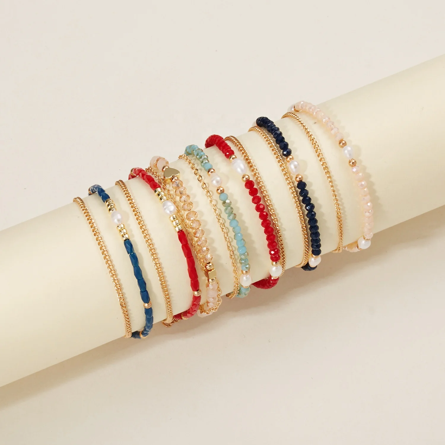 

Fashion Jewelry Adjustable Braid Rope Bracelet Women Natural Stone Bracelet Charm Pendant Chain Crystal Bead Bracelet