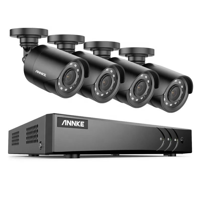 

ANNKE 8CH 5MP H.265+ 5 in 1 DVR Security Camera System 4pcs 1080p HD Outdoor IP66 Waterproof Security Camera