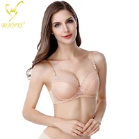 

BINNYS Guangzhou wholesale new design three quarters(3/4 Cup) 36b thin cup adjustable straps bra best women braa