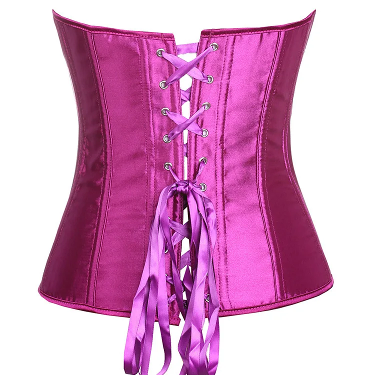 

Hot Elegant Waist Training Corset Sexy Women Plus size Satin Overbust Corset Bustier Top waist trainer women shapewear