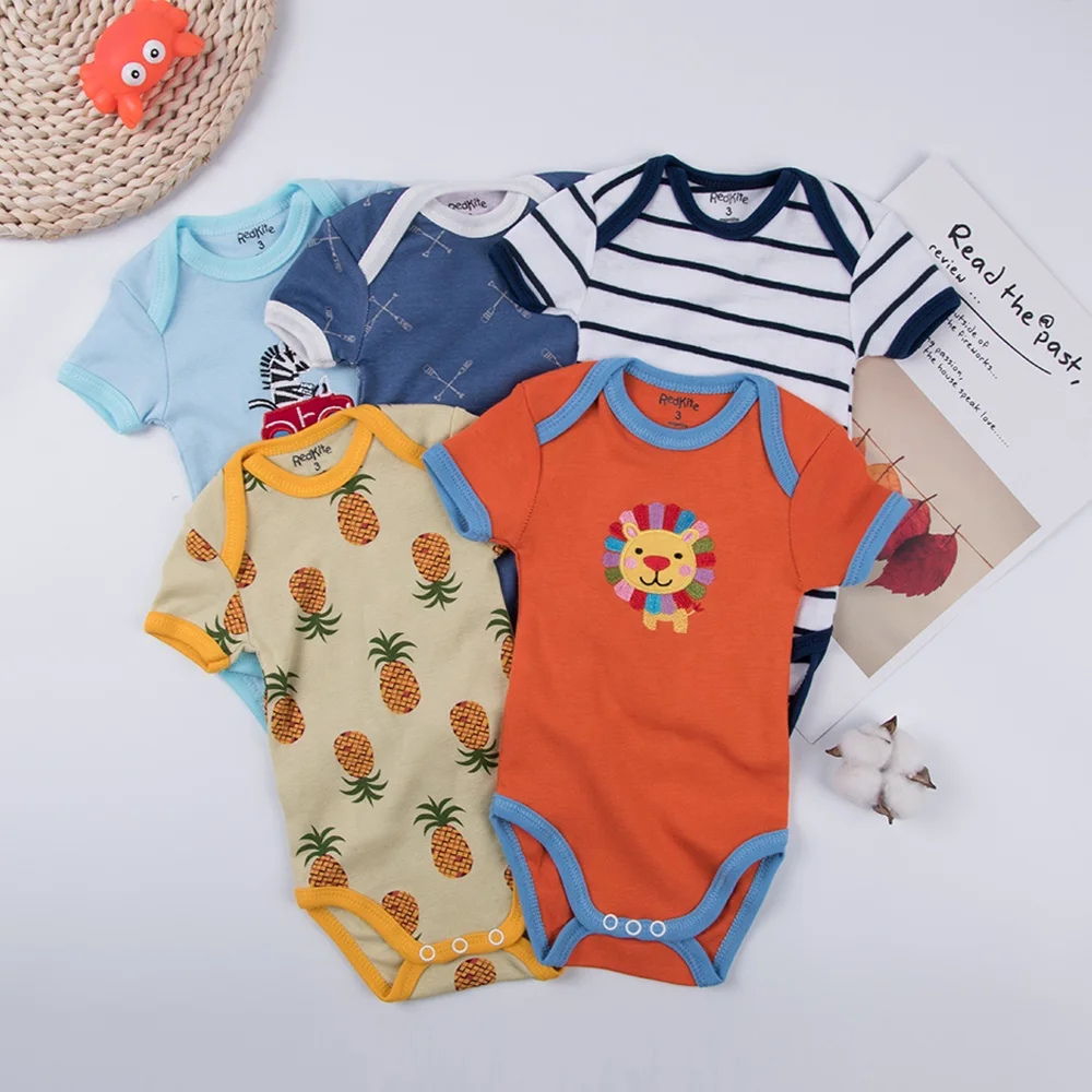 

Newborn baby clothes soft cotton  print designs infants baby rompers