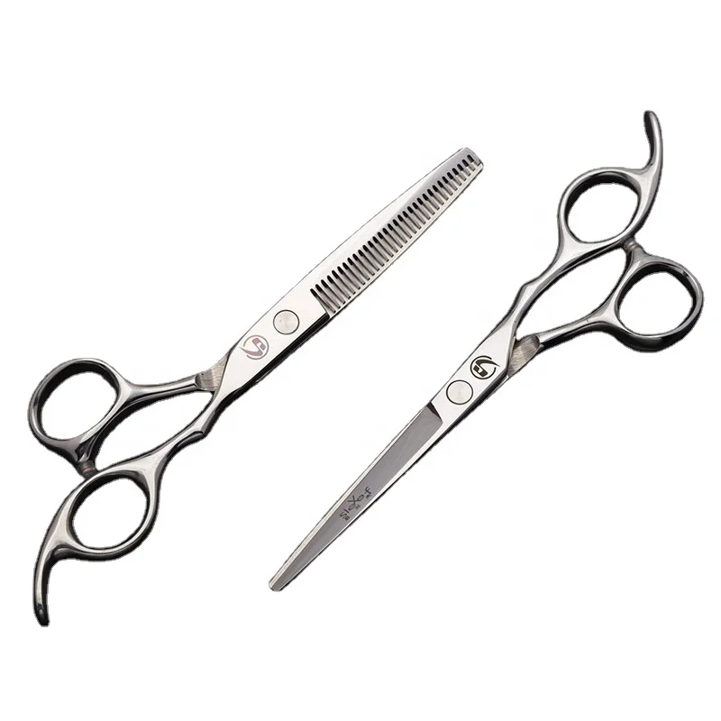 

MC-02 Hair Cutting Scissors Professional Haircut Scissors Thinning Scissors Black Hairdressing Shears for Barber Salon