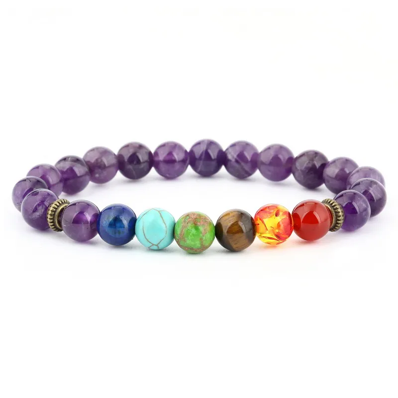 

European New Design Hot Selling Natural Stone Buddha Bracelet Yoga Meditation Amazon Stone Stretch Bracelet