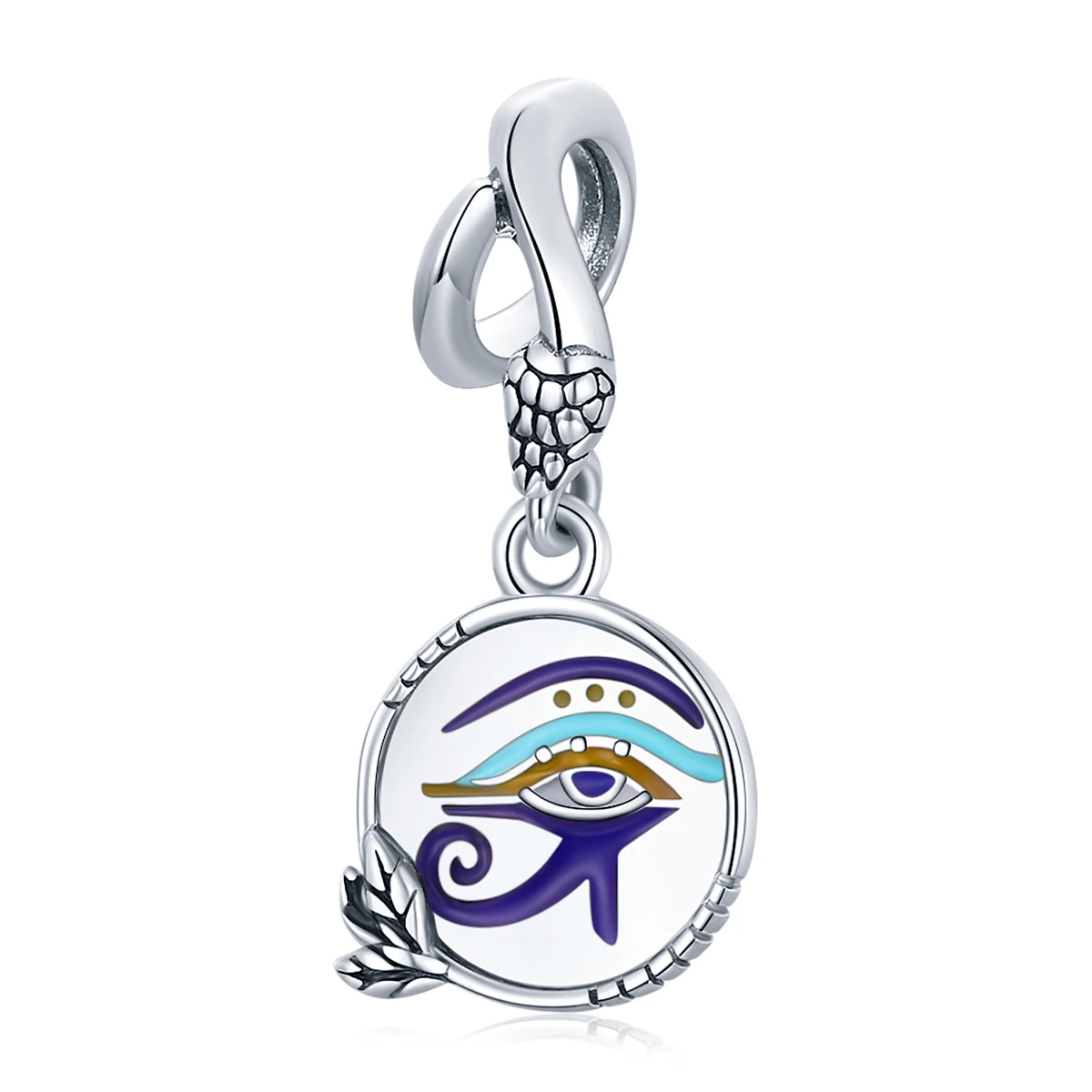 

SCC1857 Fashion diy jewelry charms 925 sterling silver Egypt- twin eyes charms for bangles