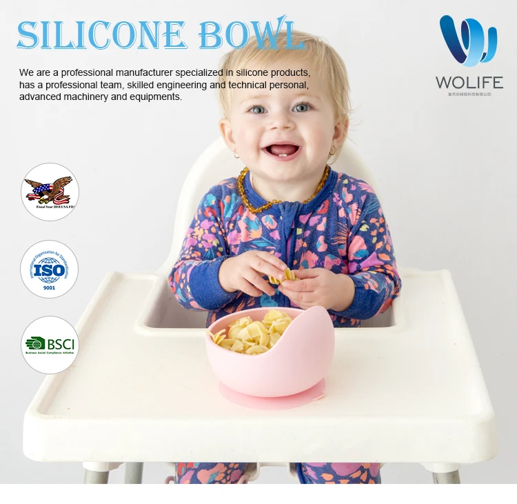 Hot Sale Multicolor Food Grade Silicone Suction Base Baby Bowl Buy