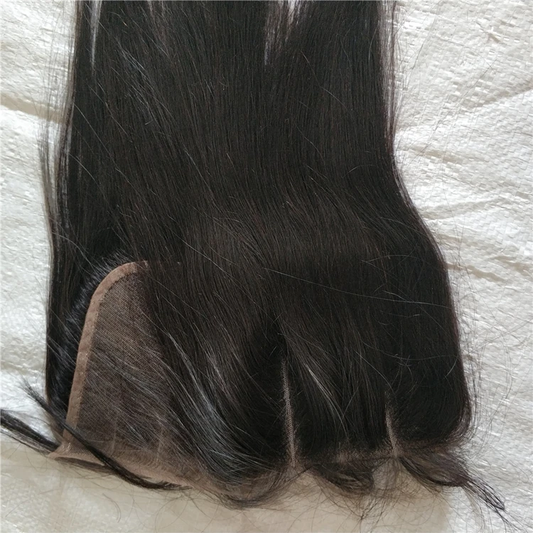

LetsFly cheap hair wholesale 20PCS 4x4 top brazilian Silky Straight Wave Style Virgin Hair lace closure