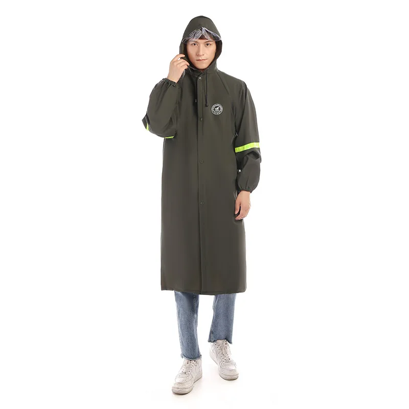 

Raincoat long waterproof rainstorm proof men's summer female adult outdoor labor protection one-piece single reflective poncho
