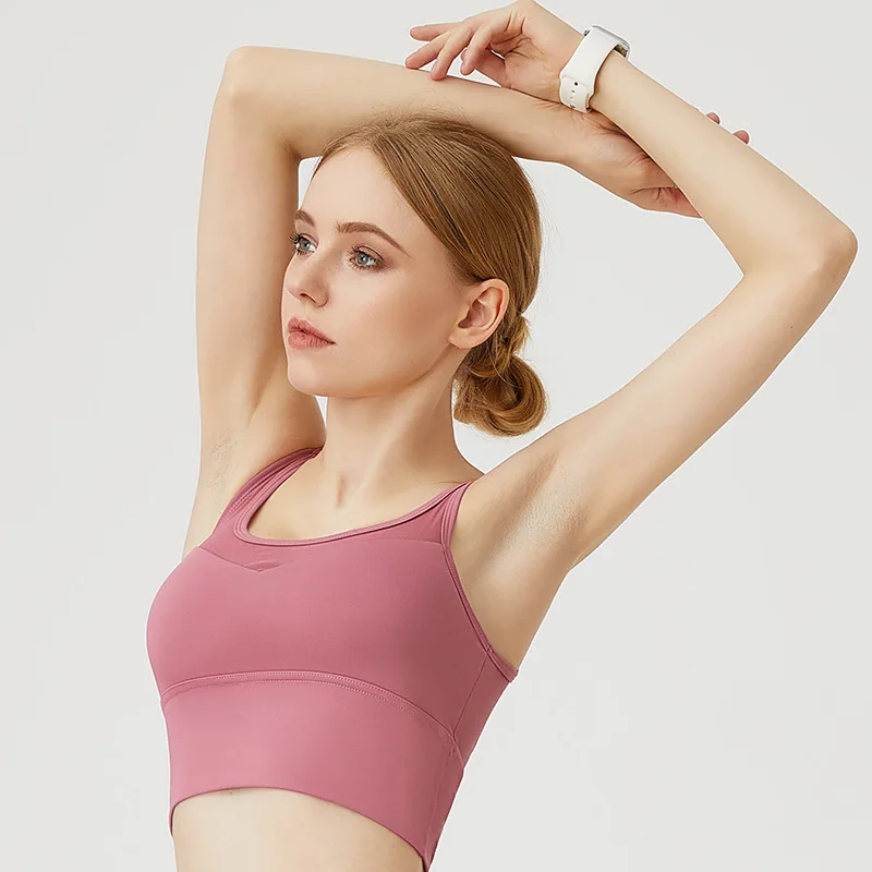 

Free Non-Padded Bra Full Cup Adjustable Underwear Women's Yoga Sports Bra