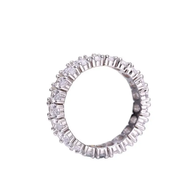 

Luxury Eternity Cubic Zircon Engagement Rings Jewelry Wedding s925 silver zircon ring 925