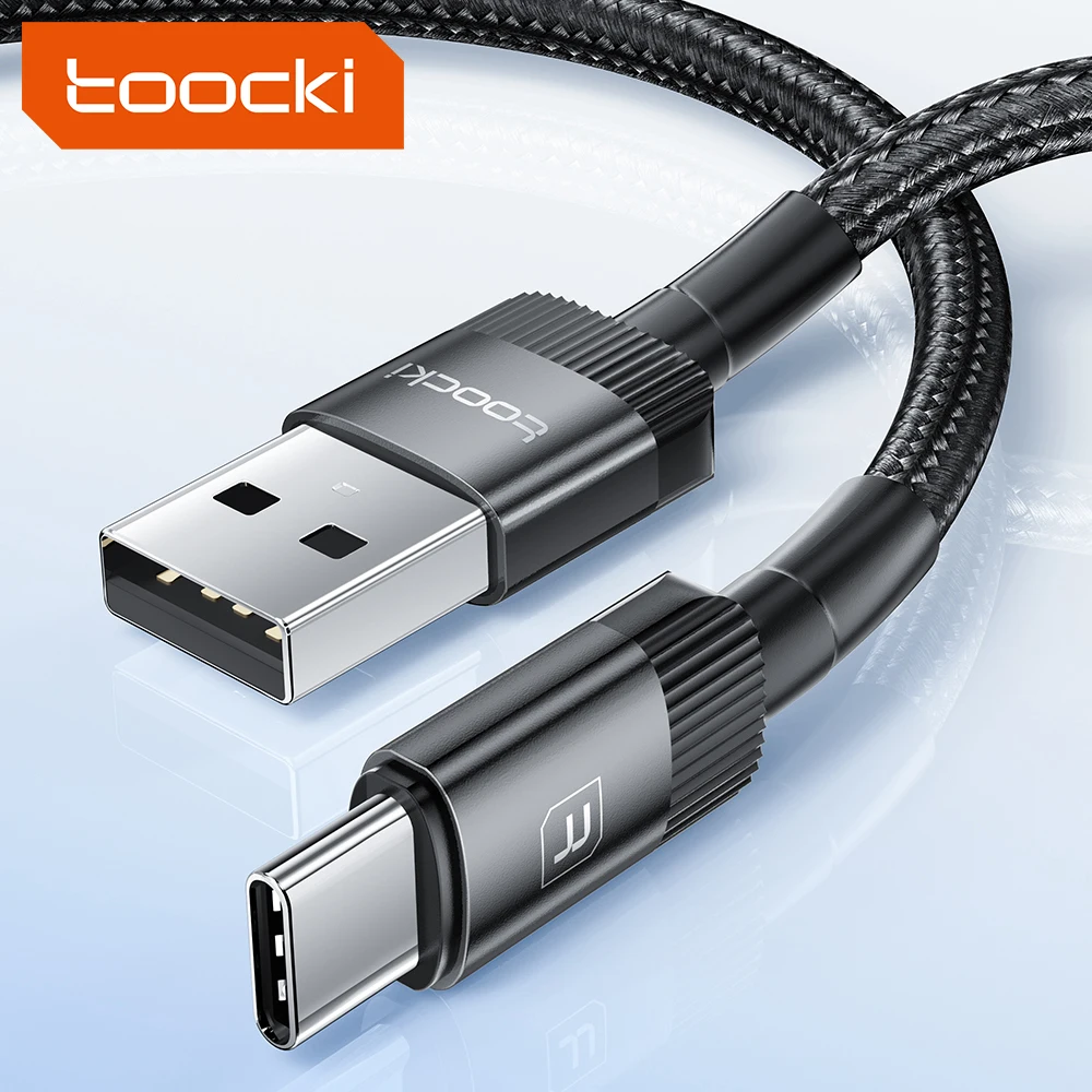 

Toocki USB Type C Cable Quick Charge 3A USB-C Fast Charging Data Cable For Mobile Phone