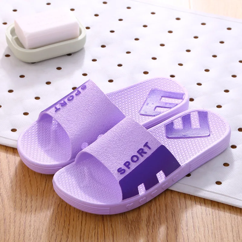 

Summer bathroom non-slip thick bottom indoor fashionable household woman slippers