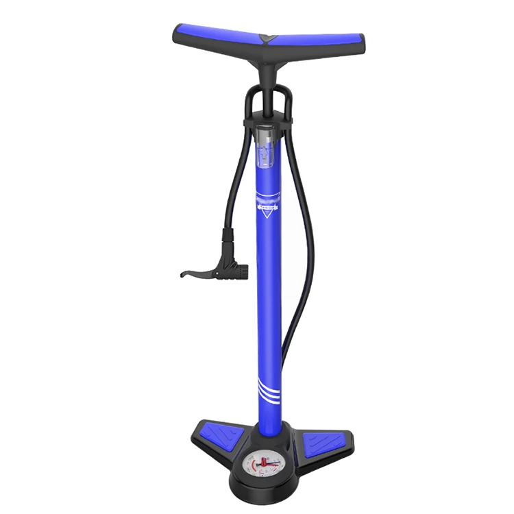 

Factory high quality accessories air tire inflator bike pump with Pressure Gauge