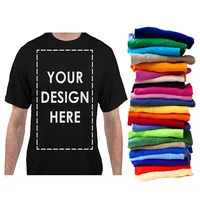 

Men bulk promotion cheap custom t shirts printing OEM advertising plain blank t-shirt