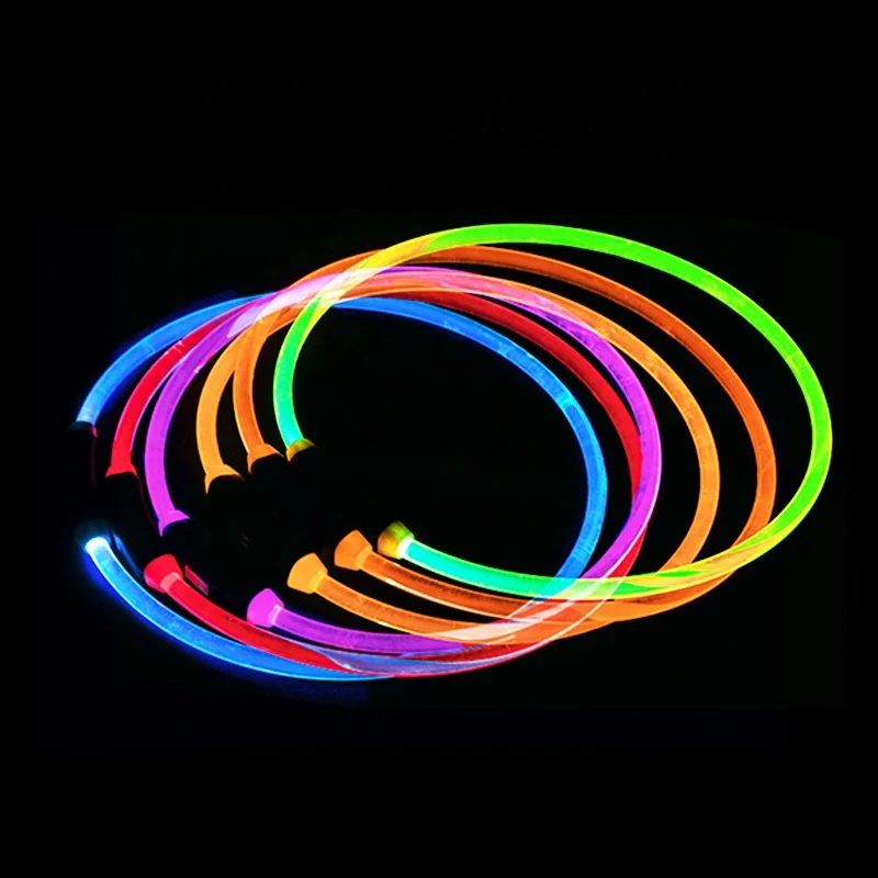 

Best Selling Products Waterproof Night Safety Glow Up Collar USB Rechargeable Led Flashing Nylon Dog Collar