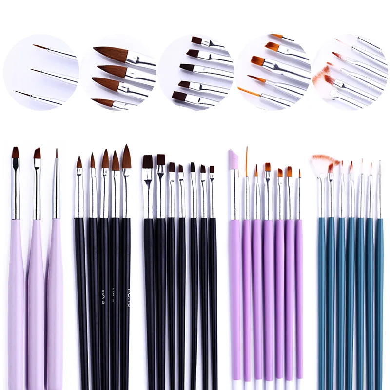 

Professional Manicure UV Gel Brush sets of painted line drawing pen point drill painting flower phototherapy pen