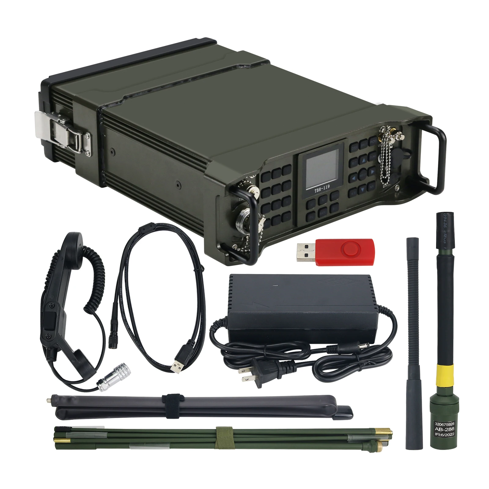 

TBR-119 Professional Full-Band Manpack Radio SDR Transceiver with GPS Module