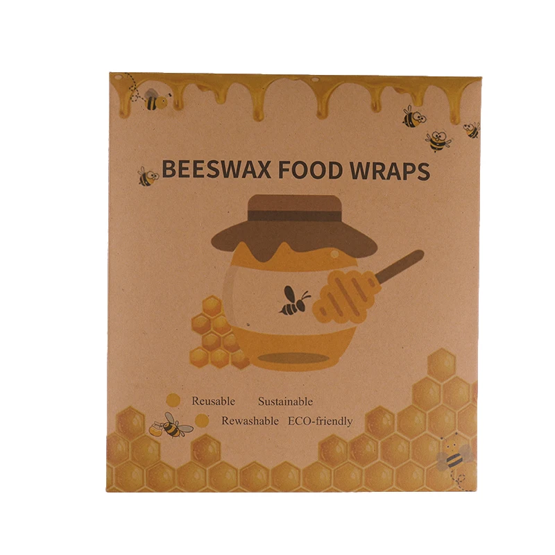 
35*35 CM Durable Organic Beeswax Food Wrap for Food Packaging 