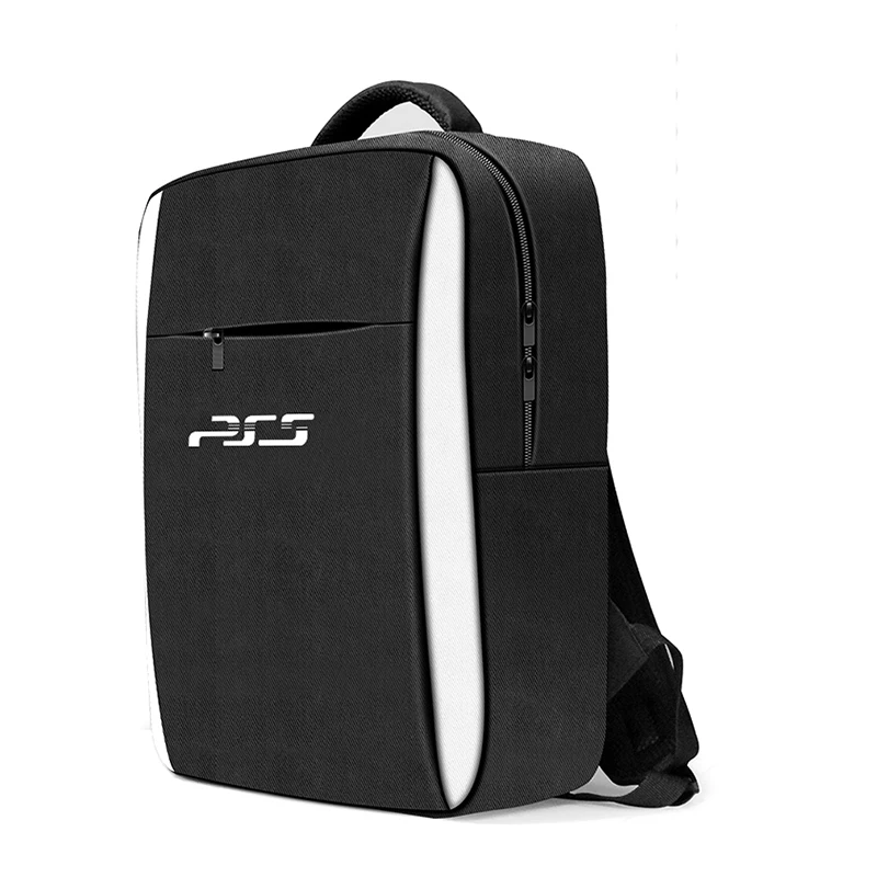 

Travel low price game bag custom logo portable electronic storage backpack bag for ps5, Black