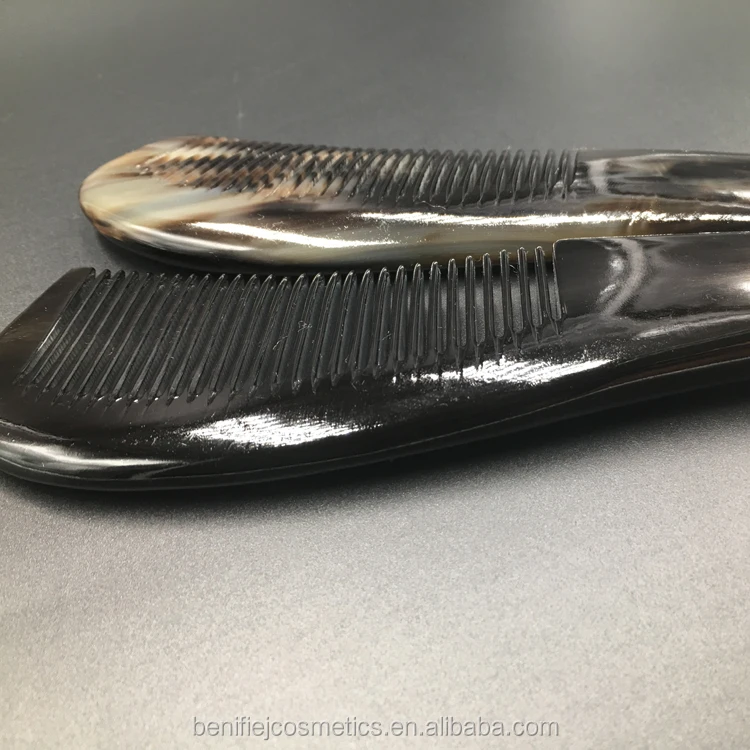 

Hot Sale Packet Comb Fine Teeth No Static Black Buffalo Horn Beard Comb hair comb