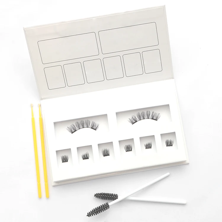 

Wholesale Private Label Oem Natural Black Light Handmade 3d magnetic eyelashes