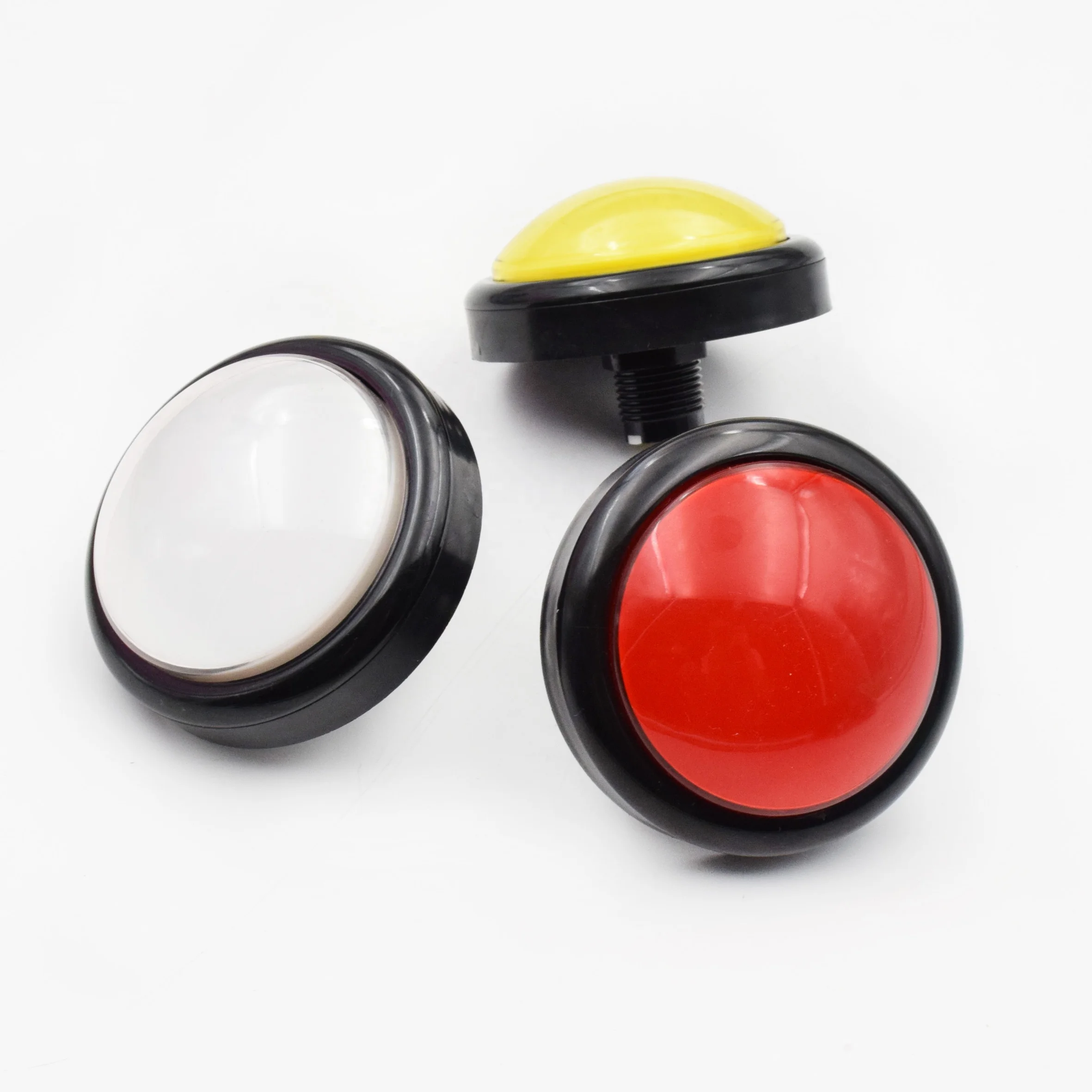 
high quality 100mm big round illuminated LED dome push buttn switch for arcade game machine 