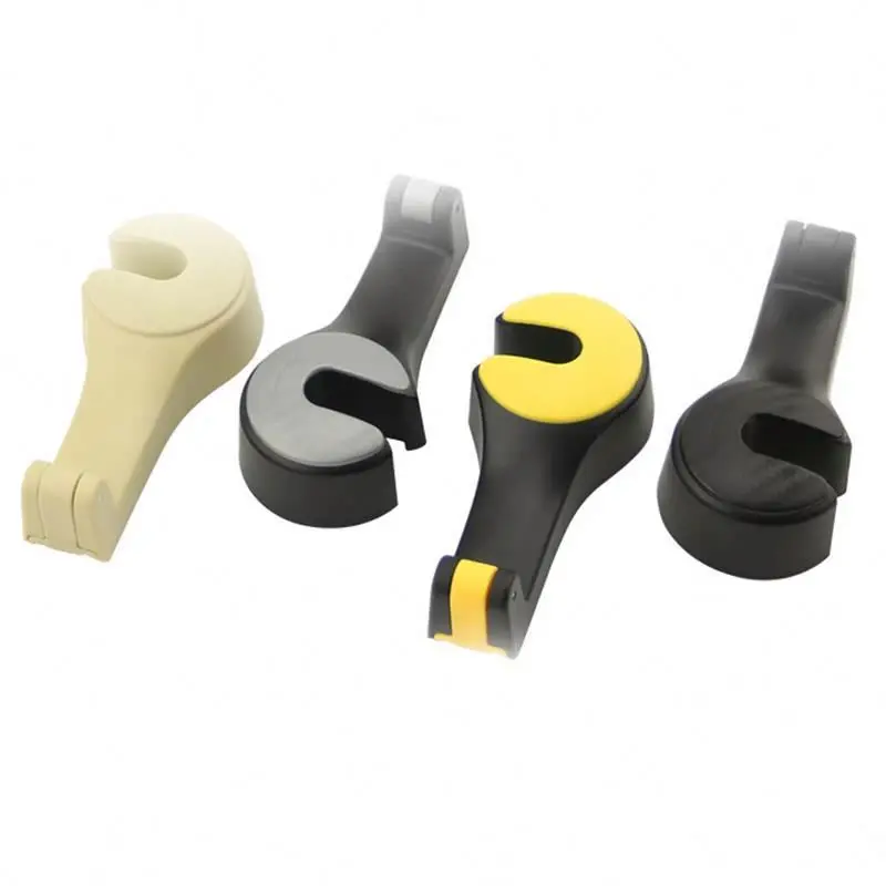 

Seat hook REK47 car headrest hook hanger, Black, beige, silver, yellow