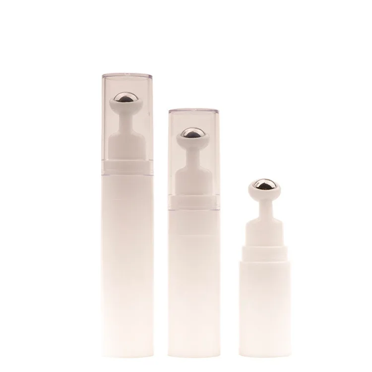 

Hot Selling Empty 5ml 10ml 15ml Eye Cream Roll On Plastic Bottles with Steel Ball