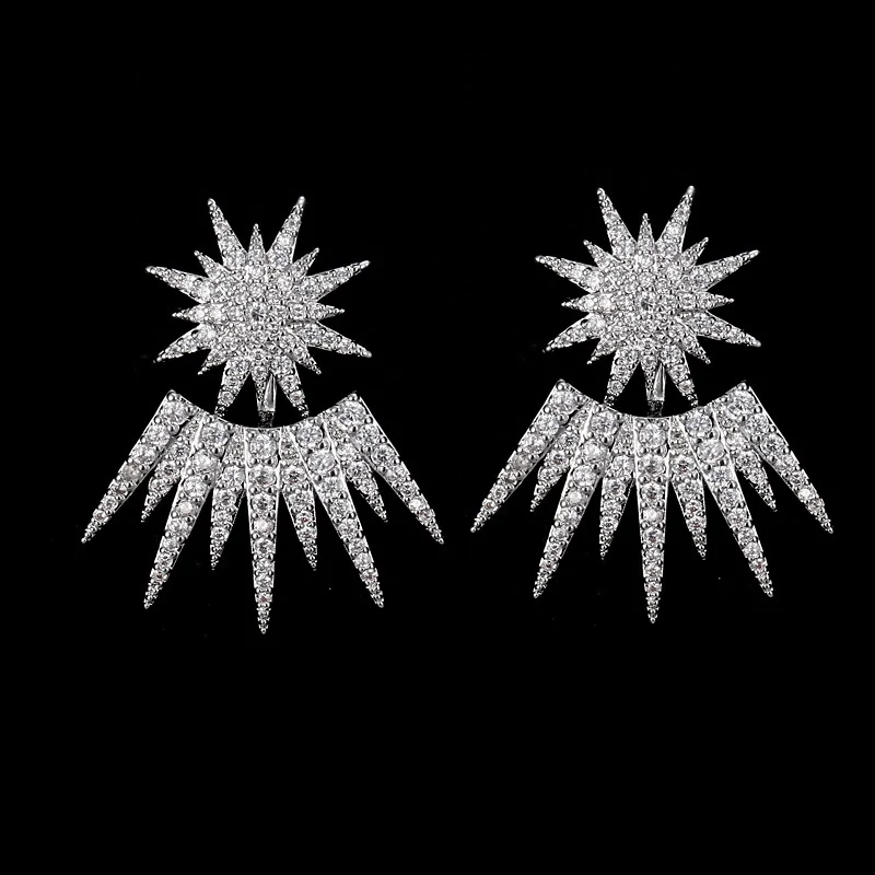 

Luxury fashion exaggerated star stud earrings hypoallergenic stud earrings