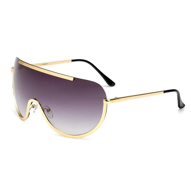 

2021 fashion oversized Siamese lens men's women's sunglass shade designer big frame sunglasses