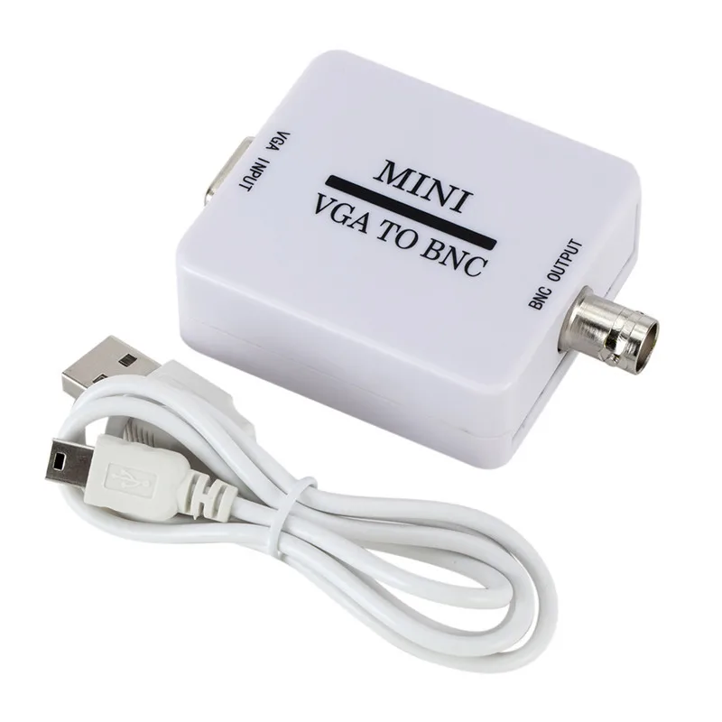 

VGA to BNC Video Converter Convertor Box Composite Mini HD VGA to BNC Adapter Conversor Digital Switcher Box For HDTV Monitor